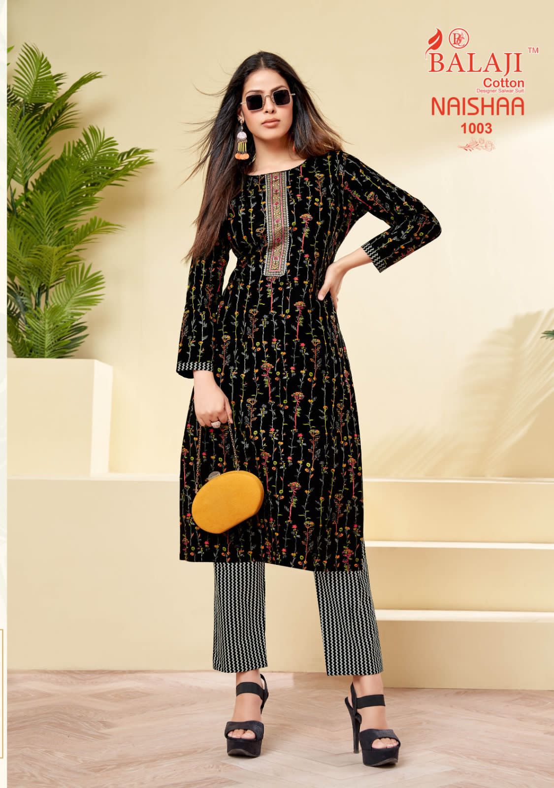 Balaji Naishaa Vol 1 Printed Kurti With Bottom Catalog
